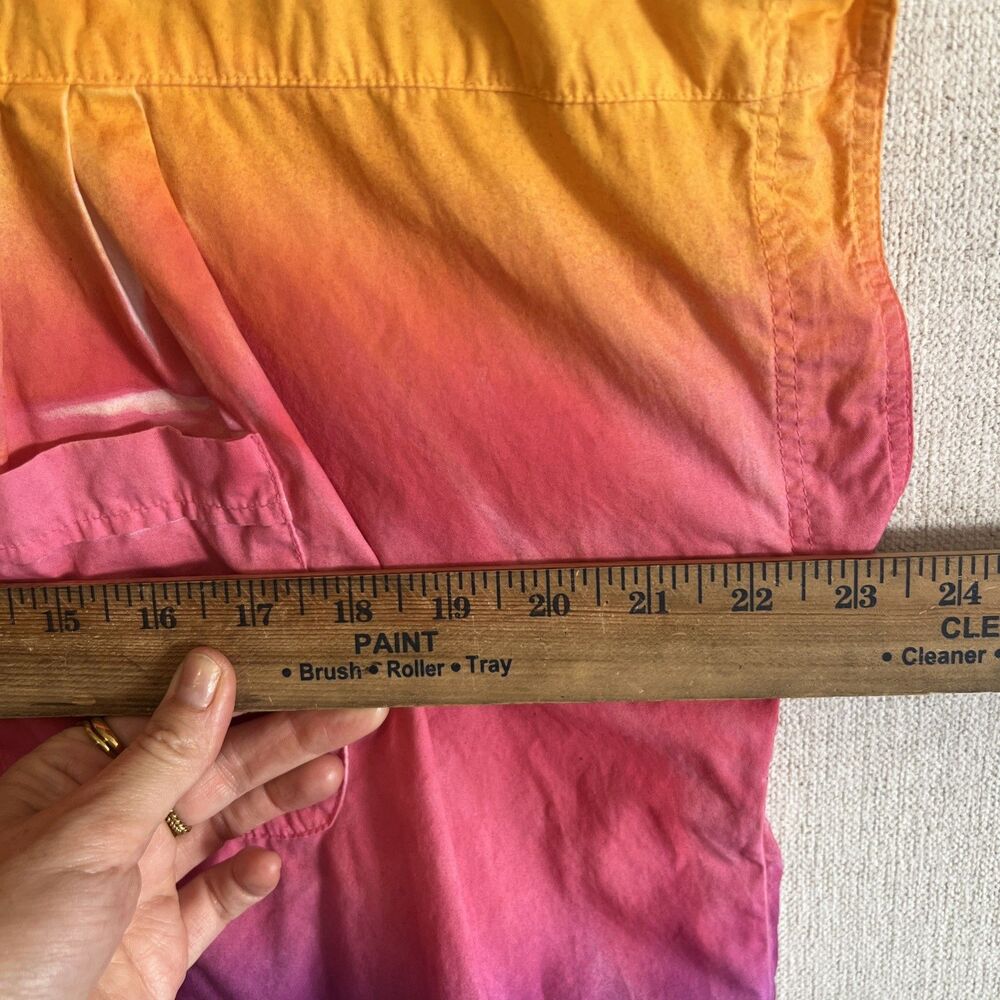Mokuyobi Shirt 2XL Large Colors Orange Pink Purple Shirt Button Up Pocket Summer - Picture 4 of 8